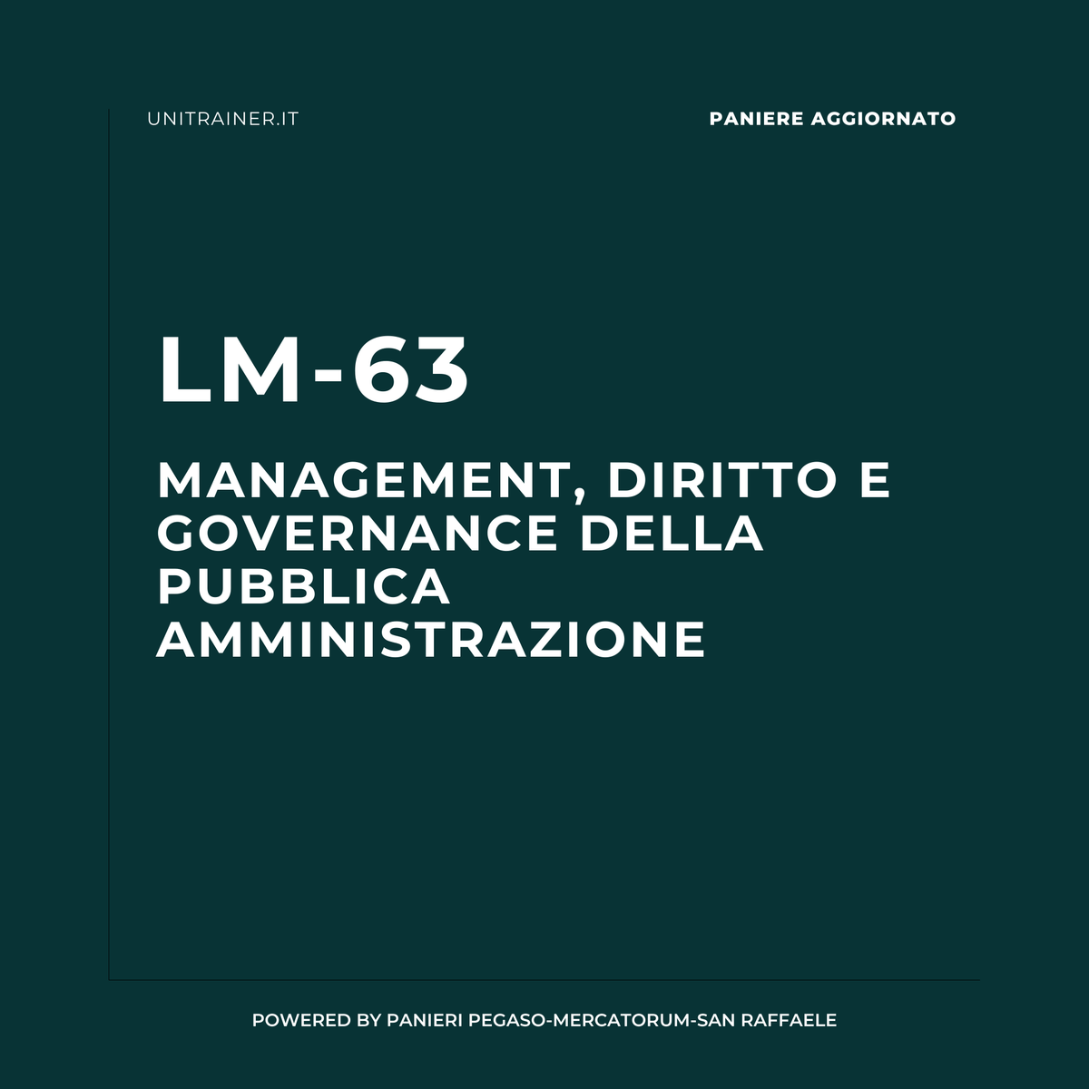 Anteprima corso LM-63, Pegaso