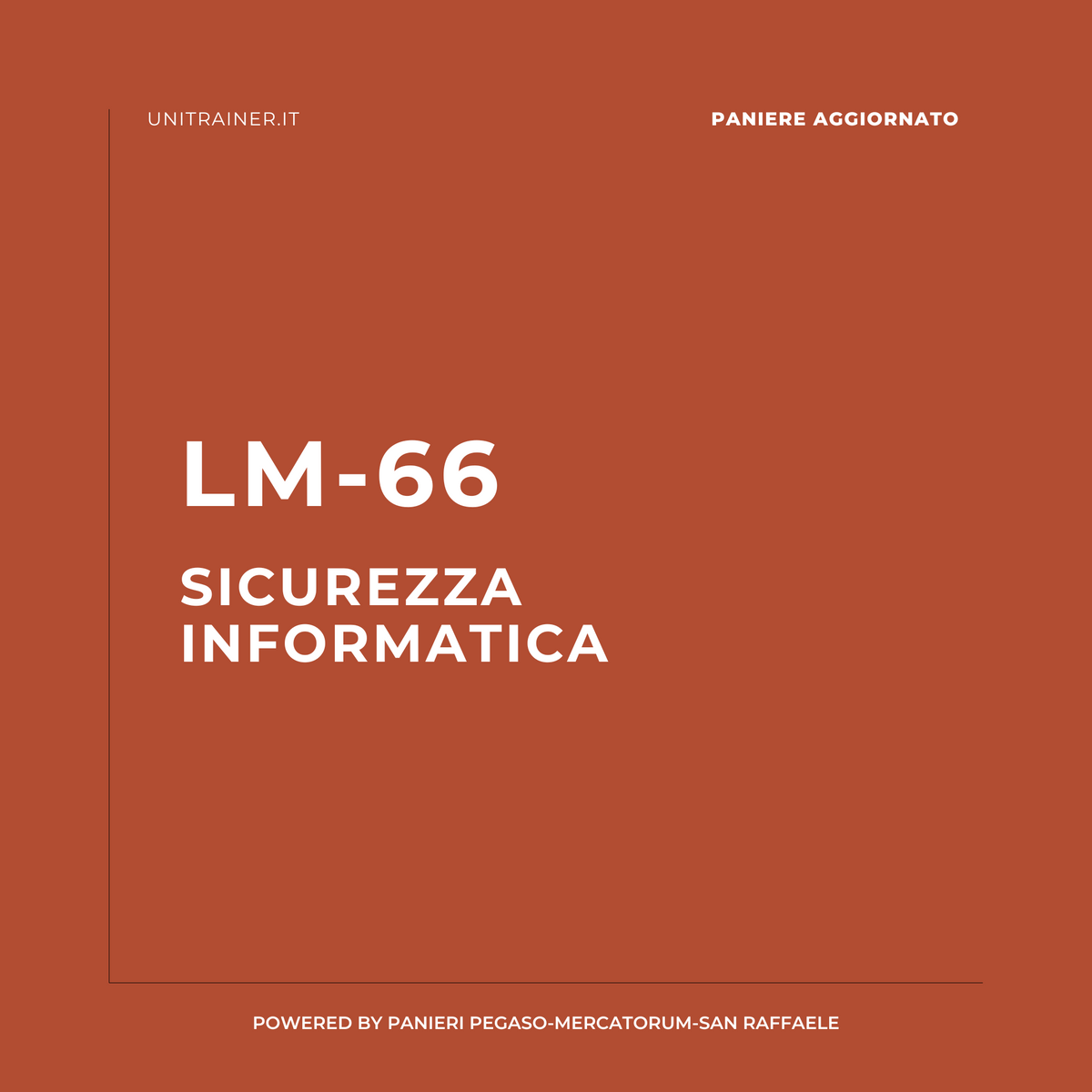 Anteprima corso LM-66 Sicurezza informatica, Mercatorum