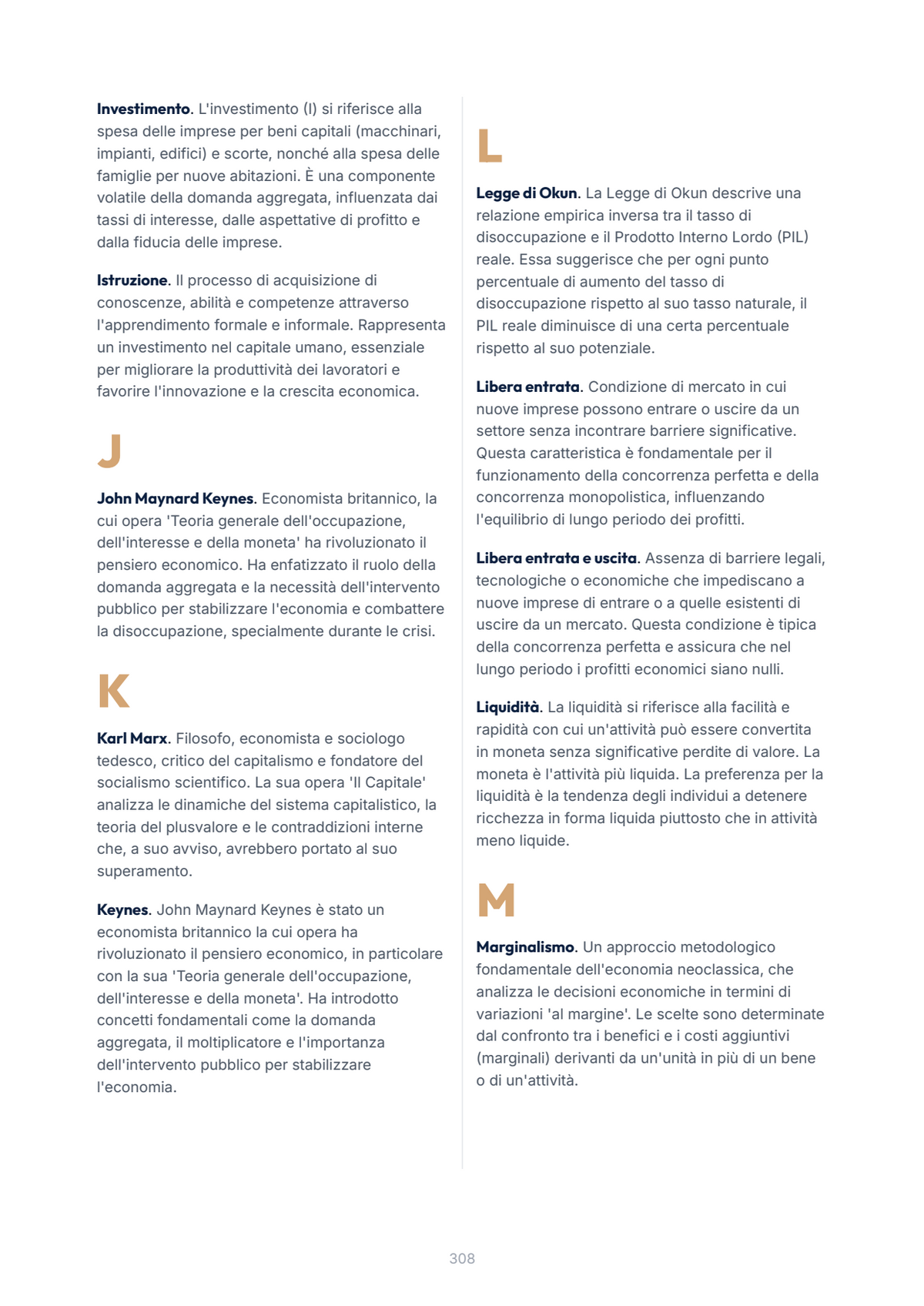 Lèssico · anteprima 10/10 — Glossario — Economia politica (ed. 1.3)