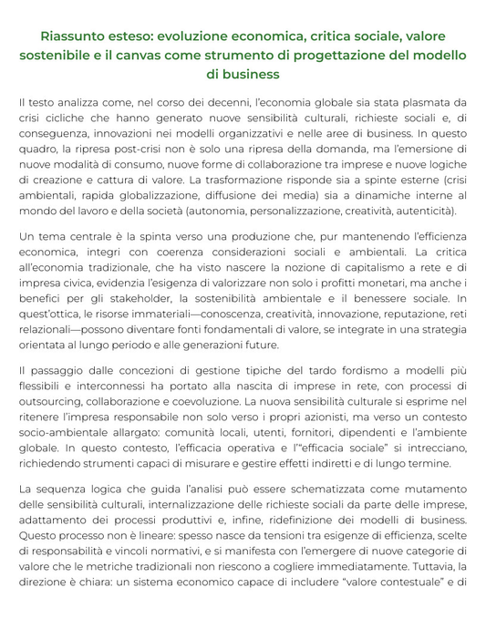 Riassunto di Management per le imprese della sicurezza