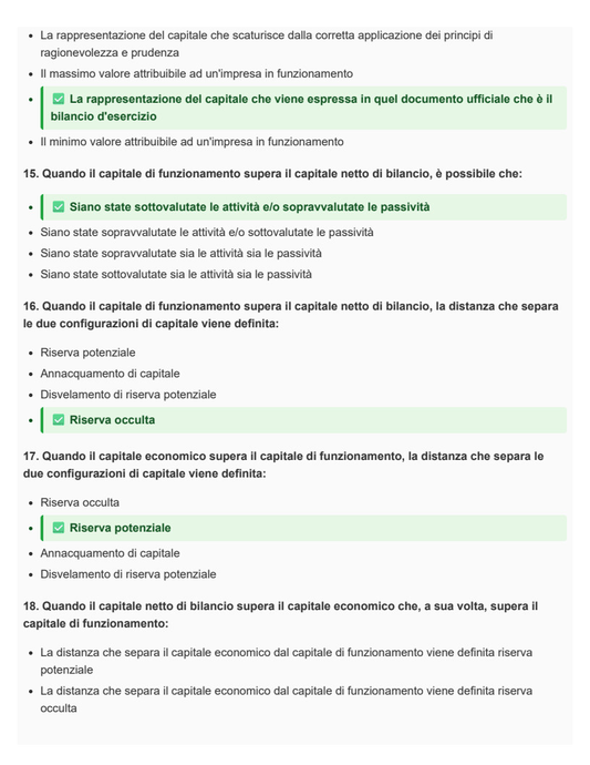 Metodologie e determinazioni quantitative d'azienda