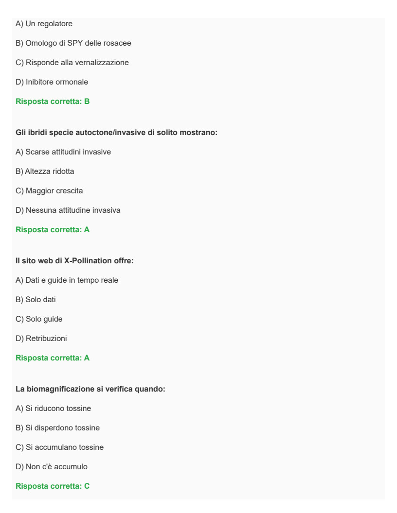 Principi di conservazione biologica e Botanica Ambientale