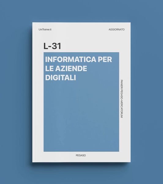 Anteprima corso L-31 Informatica per le aziende digitali, Pegaso