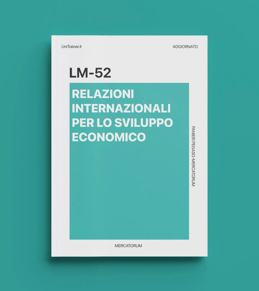 Anteprima corso LM-52 Relazioni internazionali per lo sviluppo economico, Mercatorum