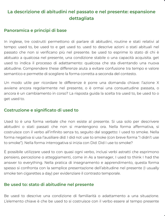 Riassunto di Lingua inglese