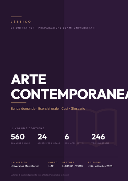 Lèssico · copertina di Arte contemporanea — L-12 Lingue e Mercati — Mercatorum (ed. 1.0)