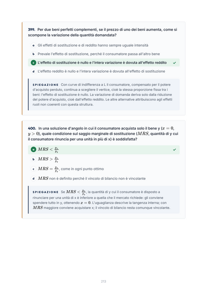 Lèssico · anteprima 7/10 — Banca domande — Economia politica (ed. 1.0)