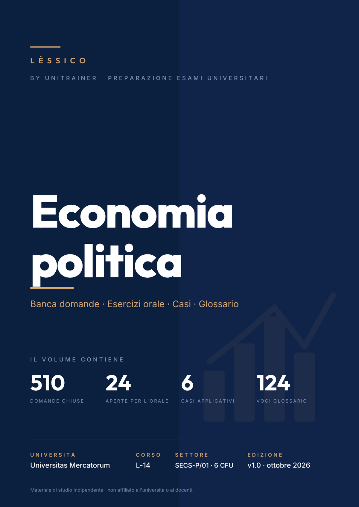 Lèssico · copertina di Economia politica — L-14 Scienze Giuridiche — Mercatorum (ed. 1.0)