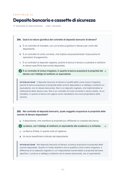 Lèssico · anteprima 6/10 — Banca domande — Diritto Bancario italiano e comparato (ed. 1.3)