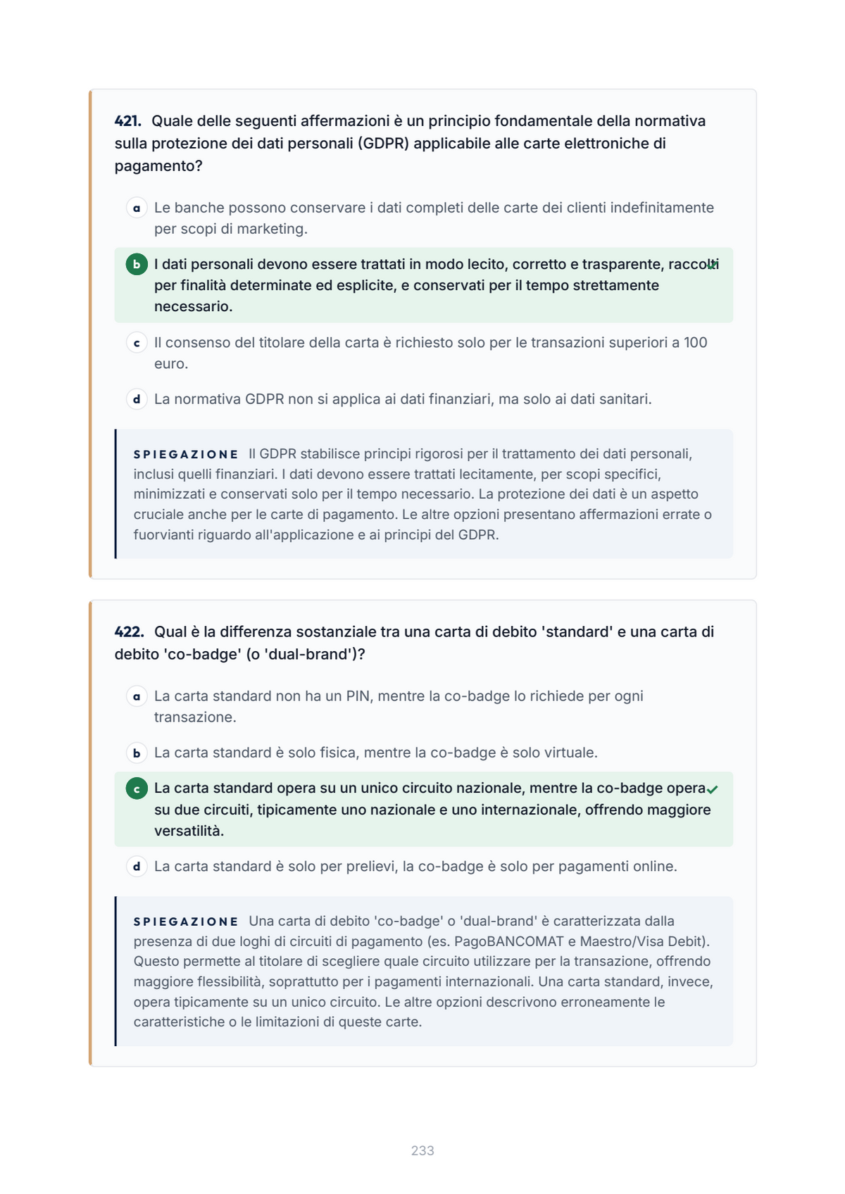 Lèssico · anteprima 7/10 — Banca domande — Diritto Bancario italiano e comparato (ed. 1.3)