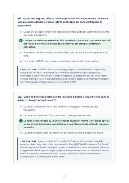 Lèssico · anteprima 7/10 — Banca domande — Diritto Bancario italiano e comparato (ed. 1.3)