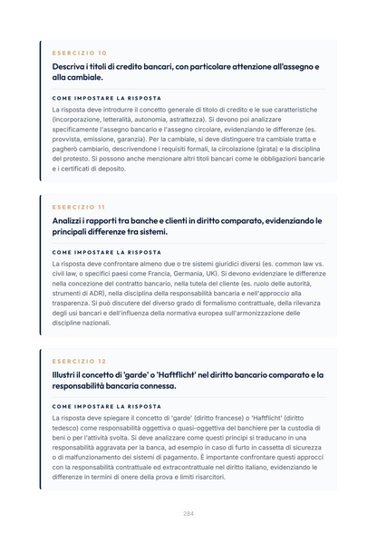 Lèssico · anteprima 8/10 — Esercizi per l'orale — Diritto Bancario italiano e comparato (ed. 1.3)