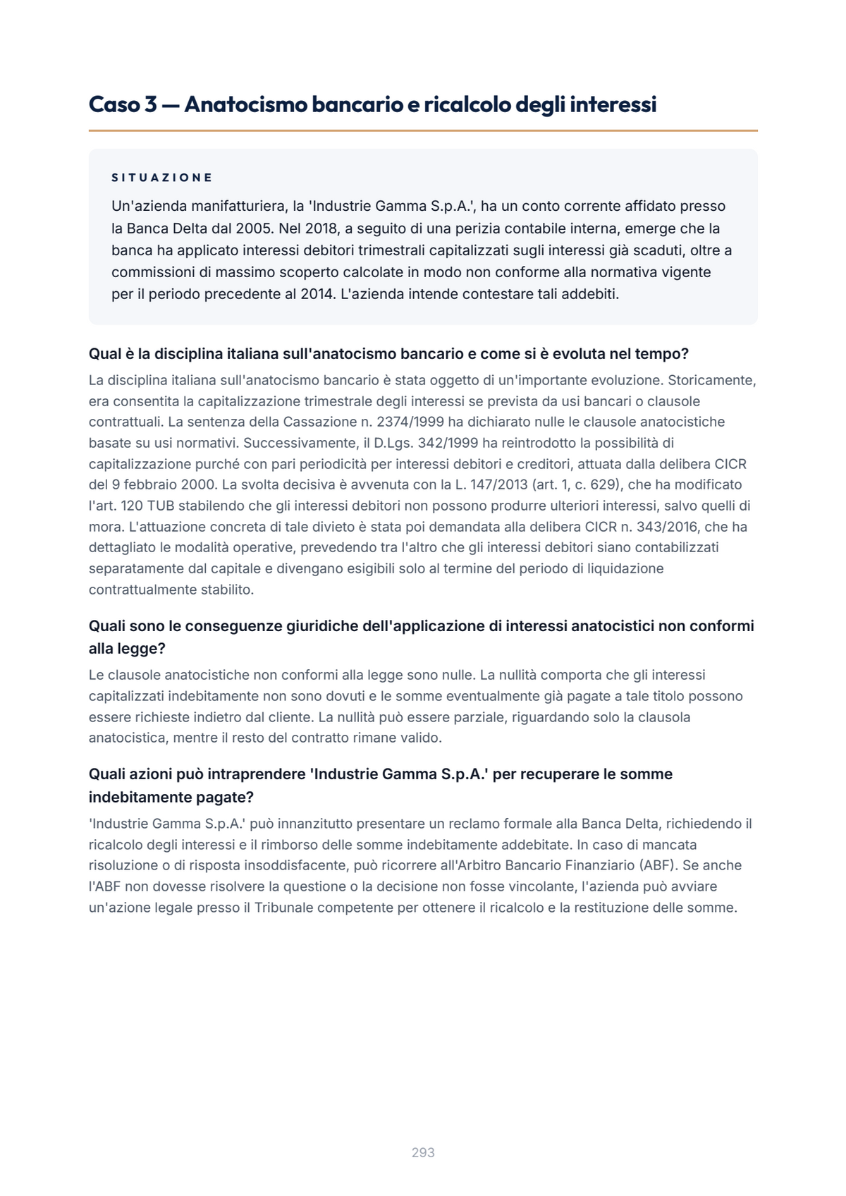Lèssico · anteprima 9/10 — Casi applicativi — Diritto Bancario italiano e comparato (ed. 1.3)