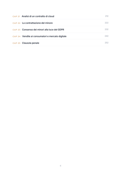 Lèssico · anteprima 4/10 — Indice dei capitoli — Diritto privato (ed. 1.4)
