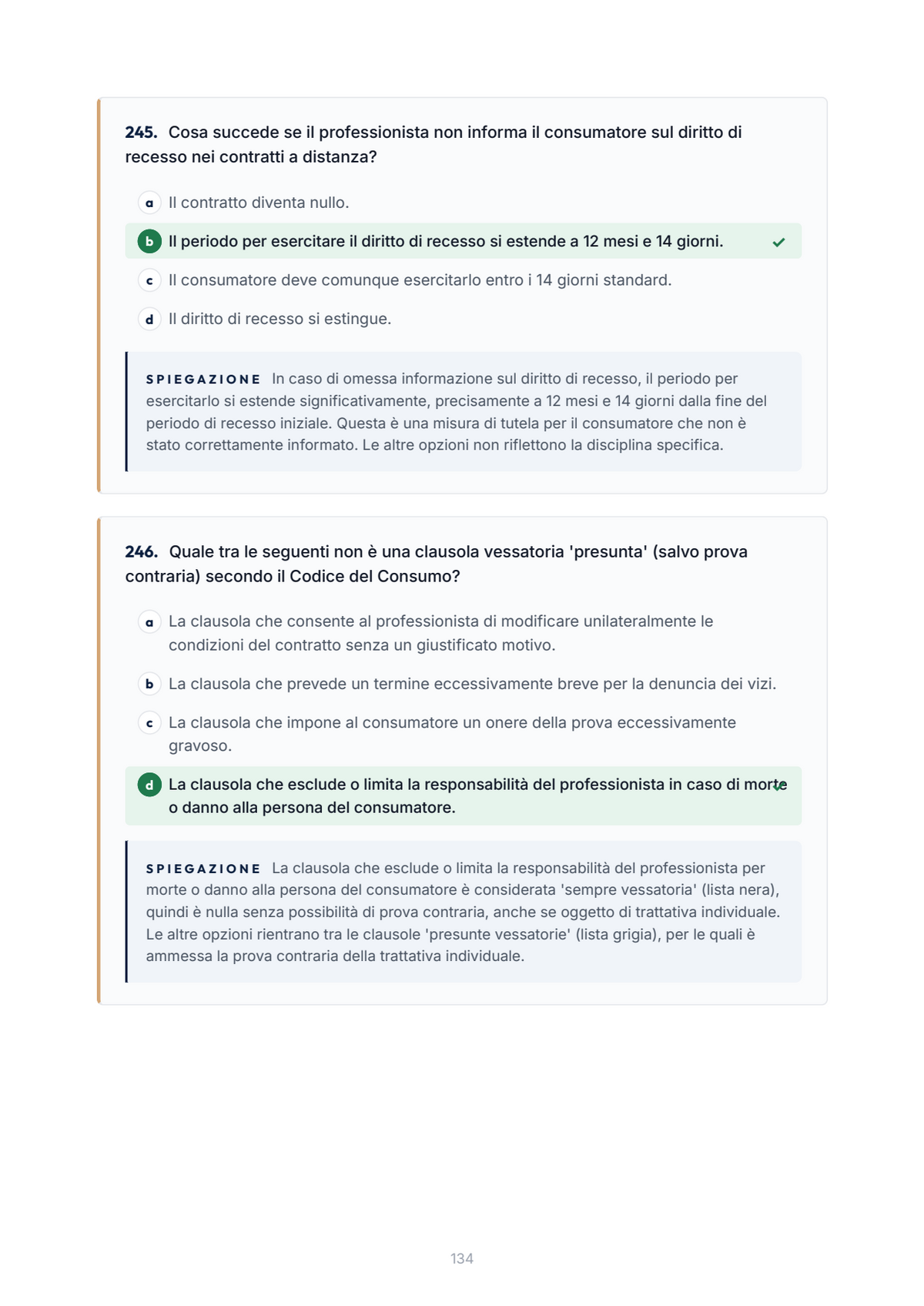 Lèssico · anteprima 6/10 — Banca domande — Diritto privato (ed. 1.4)