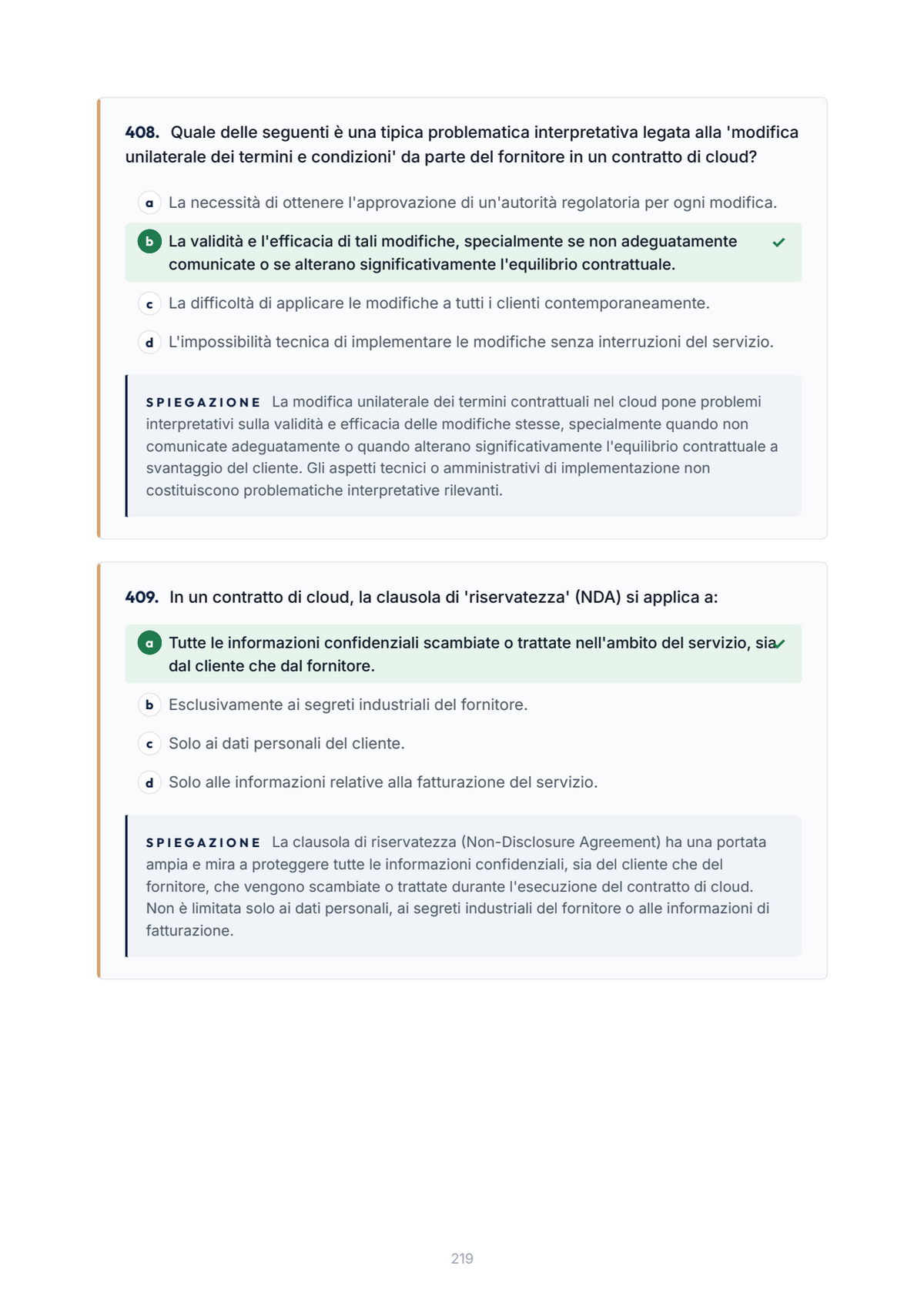 Lèssico · anteprima 7/10 — Banca domande — Diritto privato (ed. 1.4)