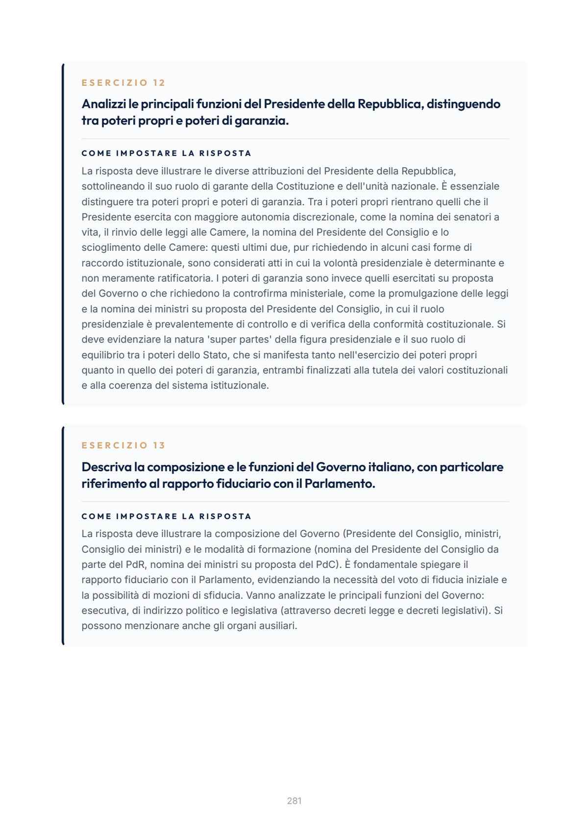 Lèssico · anteprima 8/10 — Esercizi per l'orale — Diritto pubblico (ed. 1.4)