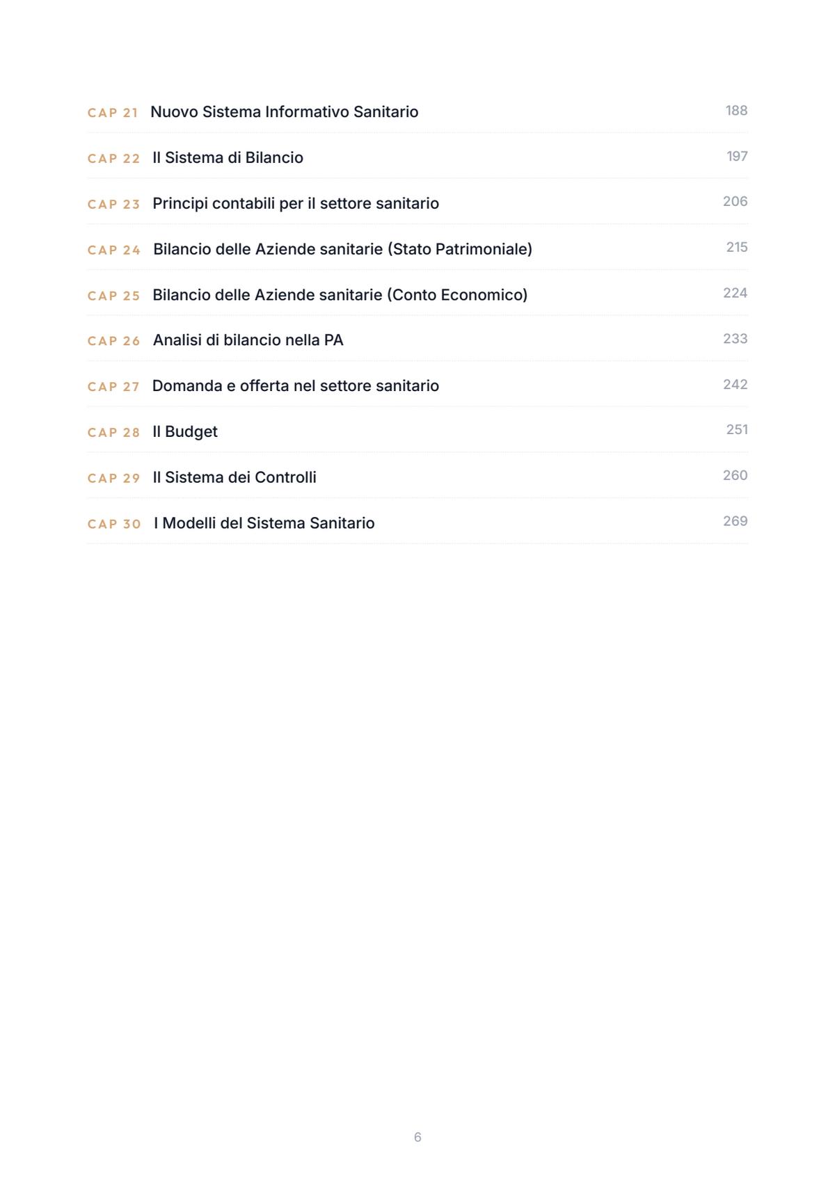 Lèssico · anteprima 4/10 — Indice dei capitoli — Organizzazione delle aziende e delle amministrazioni pubblico sanitarie (ed. 1.2)
