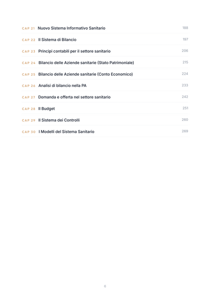 Lèssico · anteprima 4/10 — Indice dei capitoli — Organizzazione delle aziende e delle amministrazioni pubblico sanitarie (ed. 1.2)