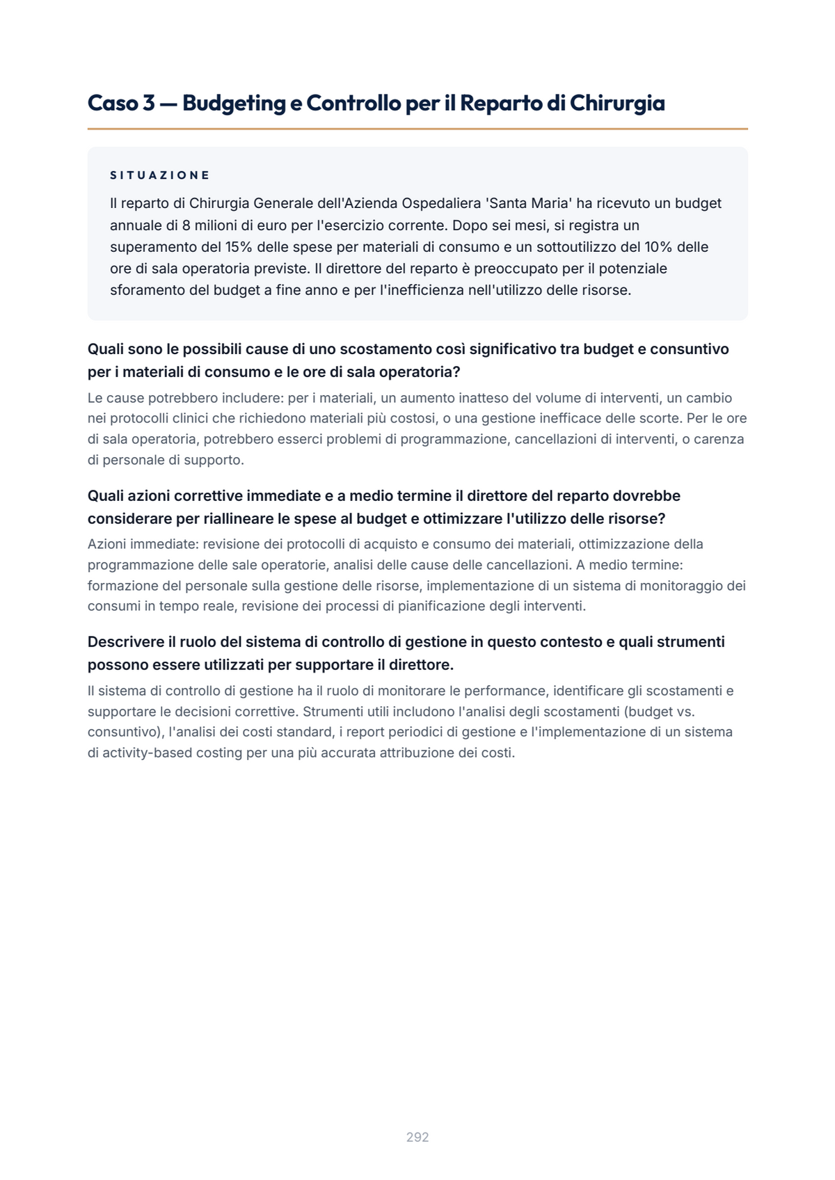 Lèssico · anteprima 9/10 — Casi applicativi — Organizzazione delle aziende e delle amministrazioni pubblico sanitarie (ed. 1.2)