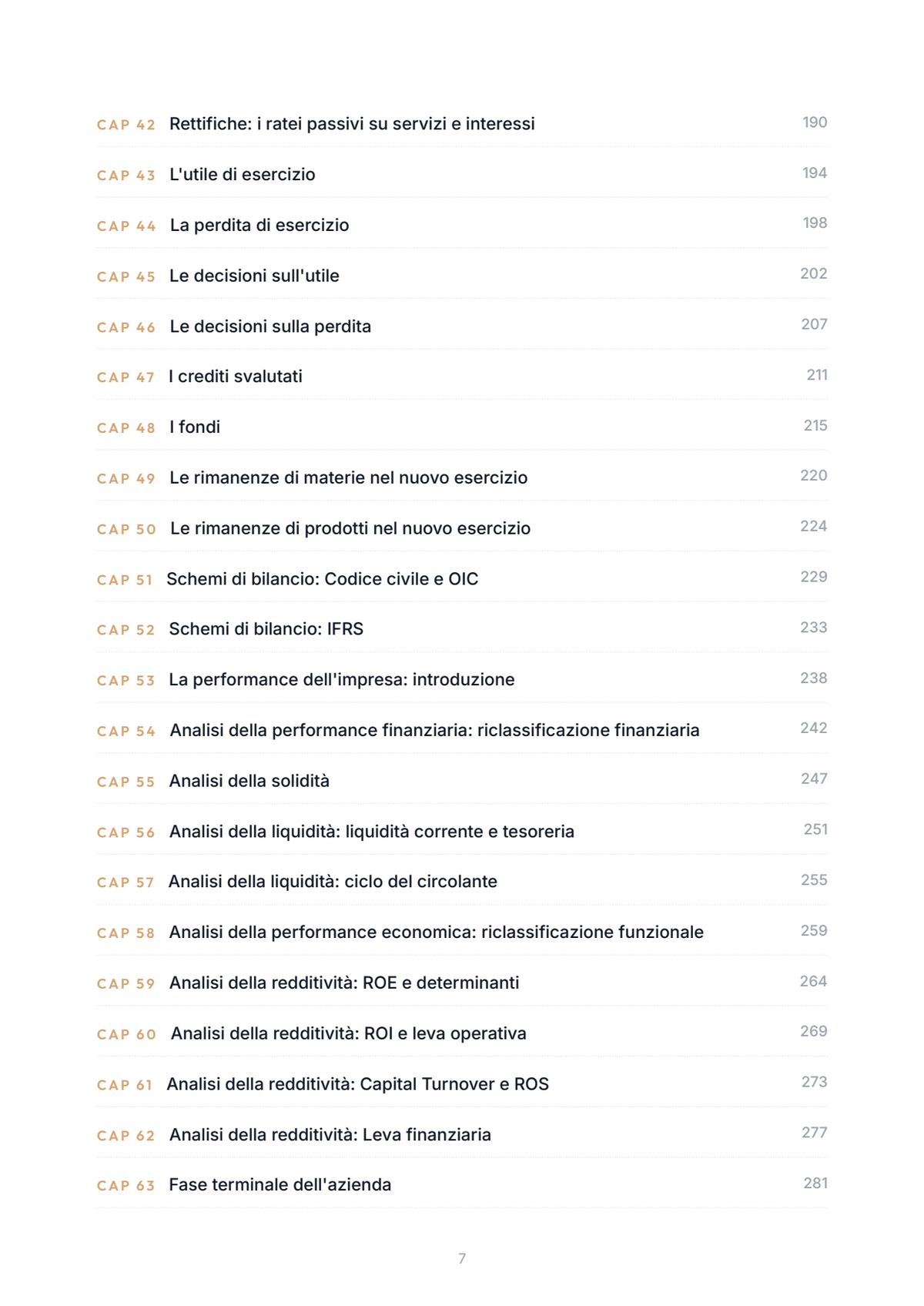 Lèssico · anteprima 4/10 — Indice dei capitoli — Economia aziendale - Singolo 12 (ed. 1.6)