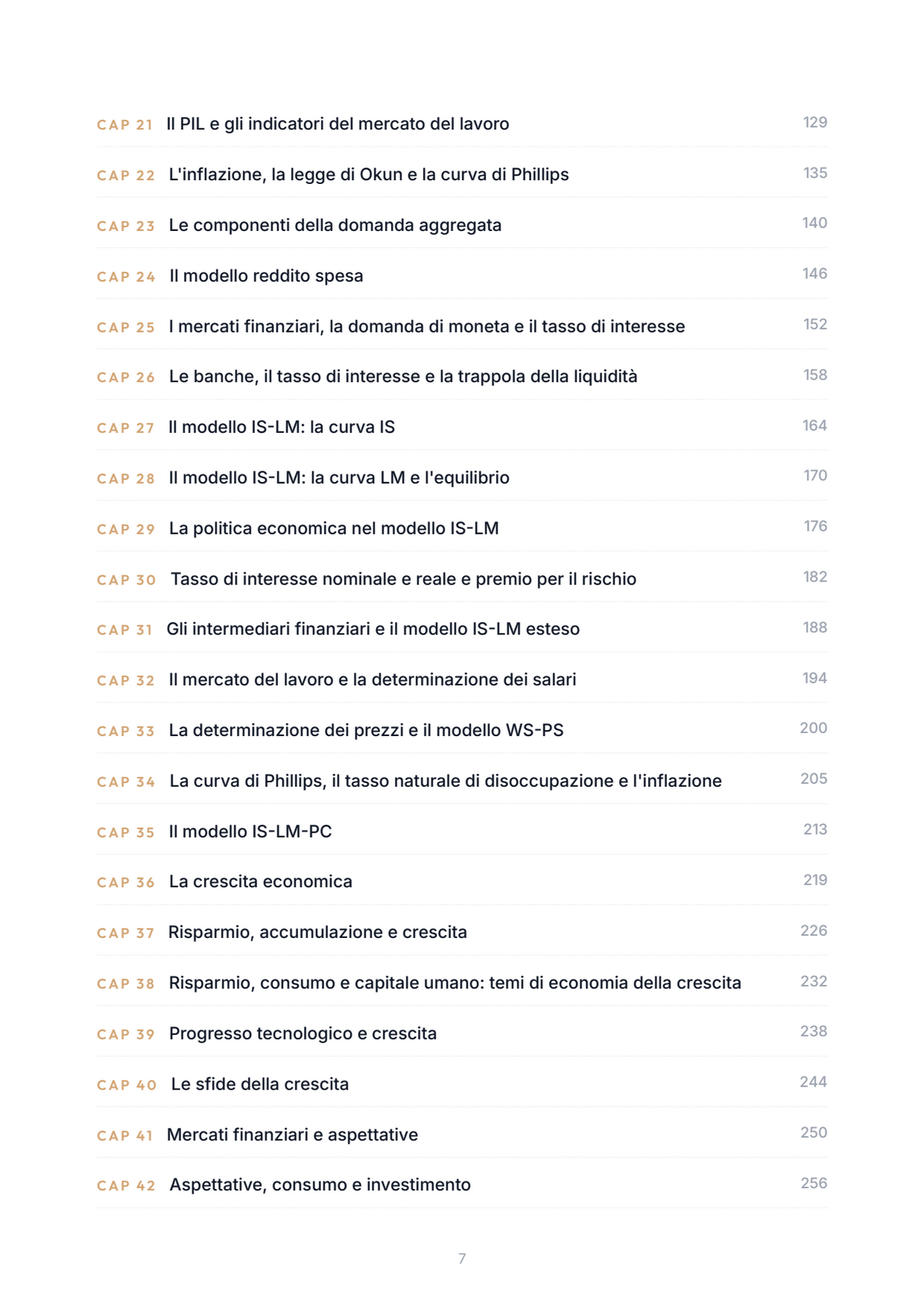 Lèssico · anteprima 4/10 — Indice dei capitoli — Economia politica (ed. 1.3)
