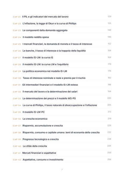 Lèssico · anteprima 4/10 — Indice dei capitoli — Economia politica (ed. 1.3)