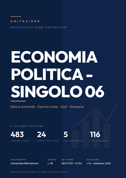 Lèssico · copertina di Economia politica - Singolo 06 — L-18 Gestione d'Impresa — Mercatorum (ed. 1.4)