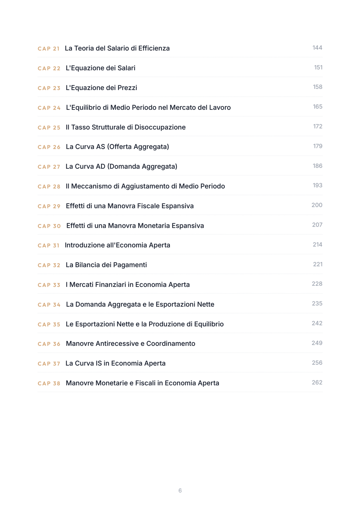 Lèssico · anteprima 4/10 — Indice dei capitoli — Economia politica - Singolo 06 (ed. 1.4)