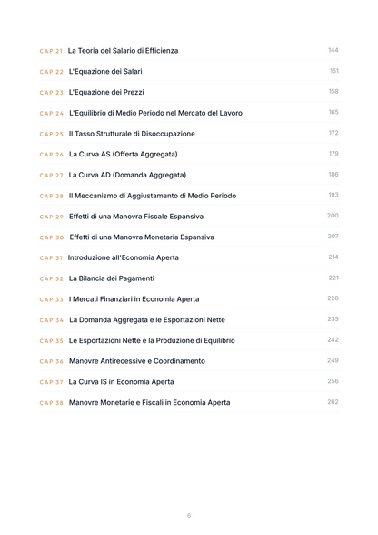 Lèssico · anteprima 4/10 — Indice dei capitoli — Economia politica - Singolo 06 (ed. 1.4)