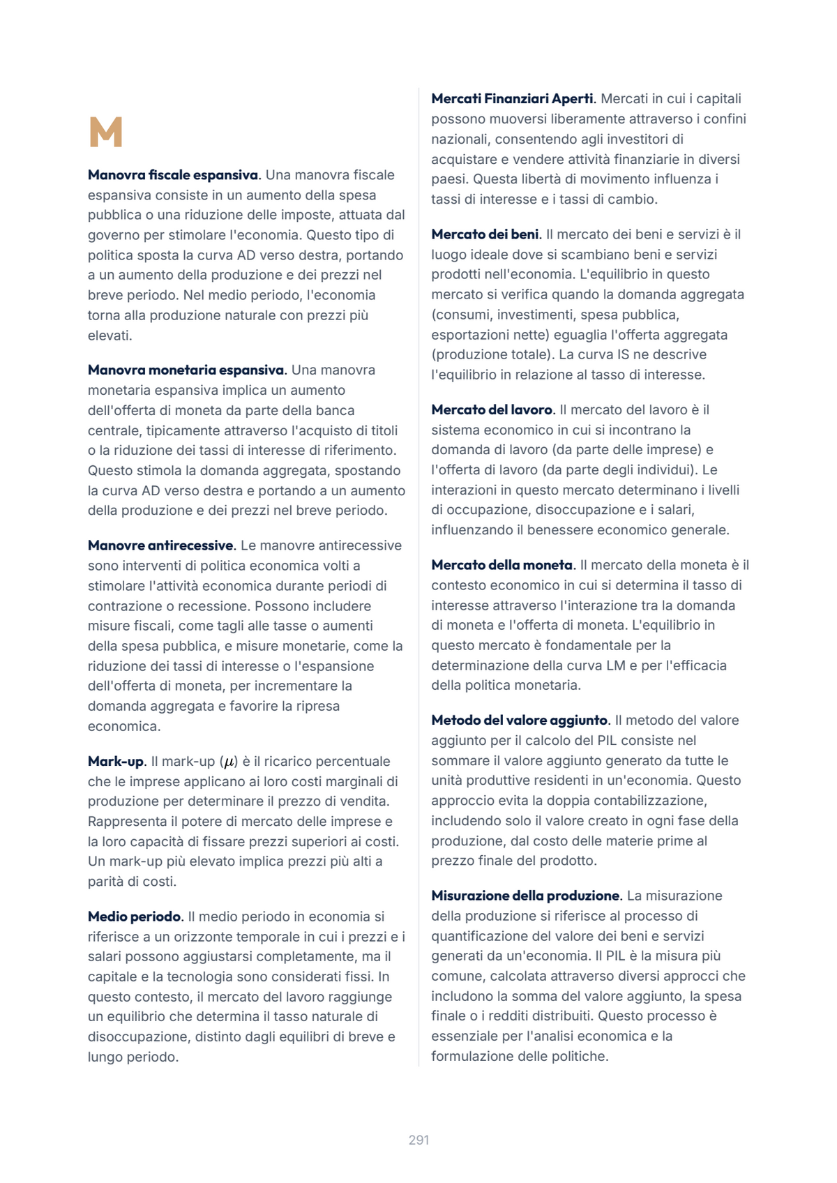 Lèssico · anteprima 10/10 — Glossario — Economia politica - Singolo 06 (ed. 1.4)