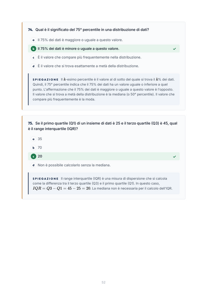 Lèssico · anteprima 5/10 — Banca domande — Statistica (ed. 2.6)