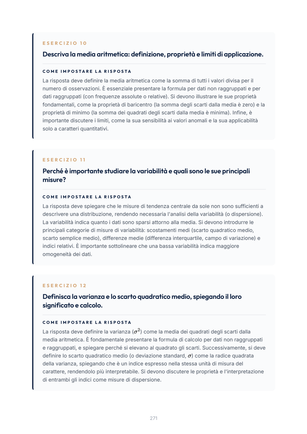 Lèssico · anteprima 8/10 — Esercizi per l'orale — Statistica - Singolo 06 (ed. 1.11)