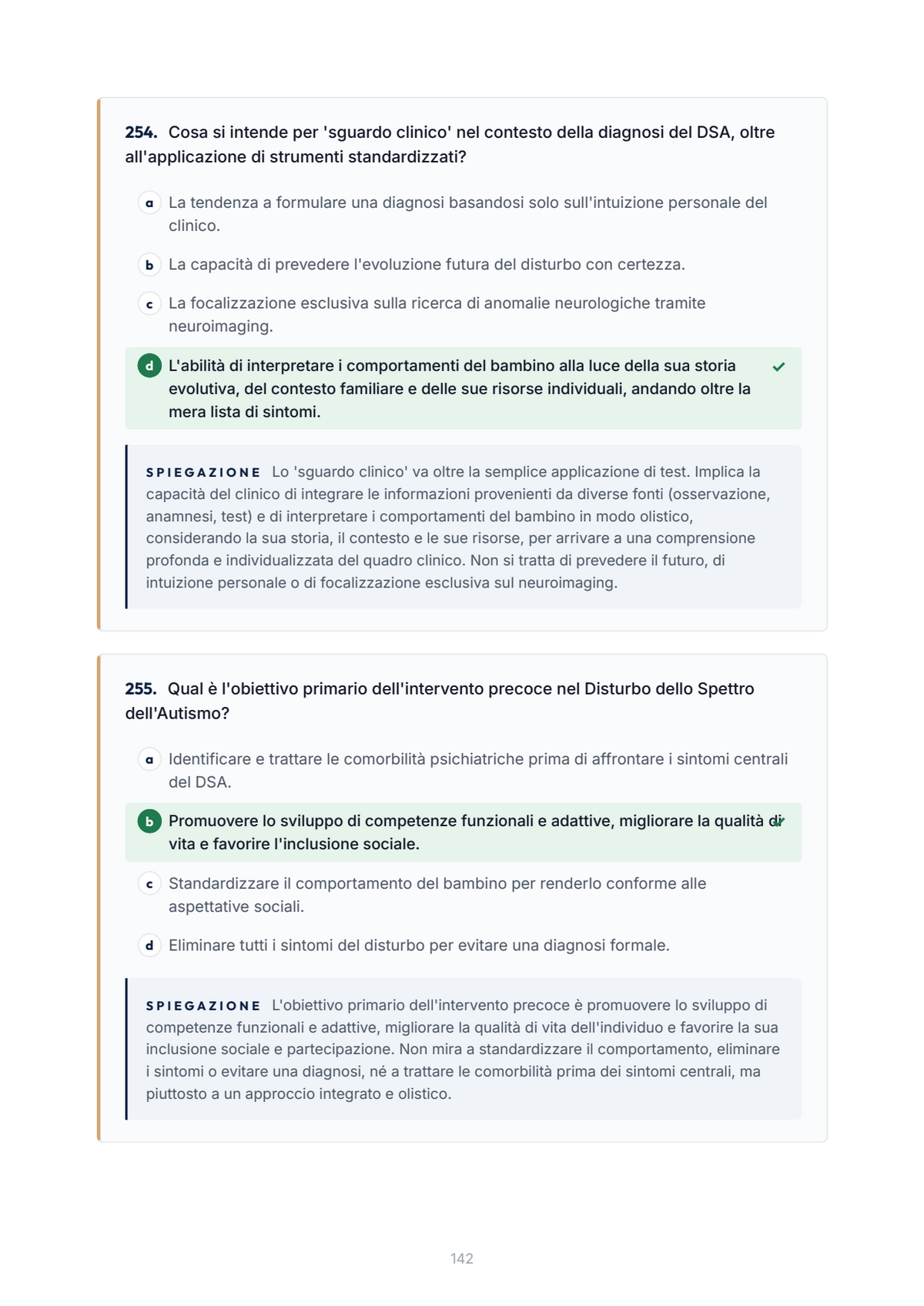 Lèssico · anteprima 6/10 — Banca domande — PSICOLOGIA DELLE DISABILITÀ PER LA PRIMA INFANZIA (ed. 1.1)