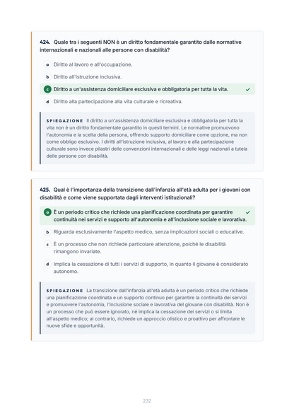 Lèssico · anteprima 7/10 — Banca domande — PSICOLOGIA DELLE DISABILITÀ PER LA PRIMA INFANZIA (ed. 1.1)