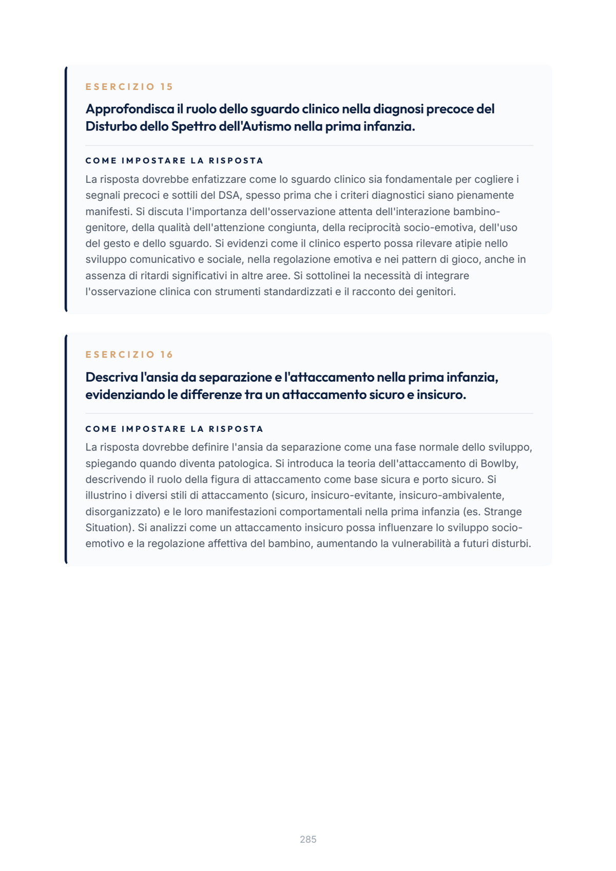 Lèssico · anteprima 8/10 — Esercizi per l'orale — PSICOLOGIA DELLE DISABILITÀ PER LA PRIMA INFANZIA (ed. 1.1)