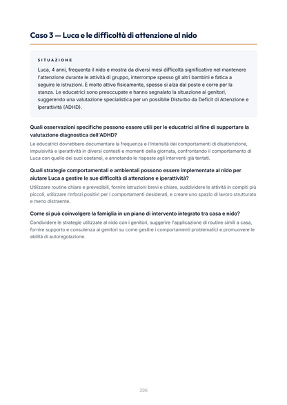 Lèssico · anteprima 9/10 — Casi applicativi — PSICOLOGIA DELLE DISABILITÀ PER LA PRIMA INFANZIA (ed. 1.1)
