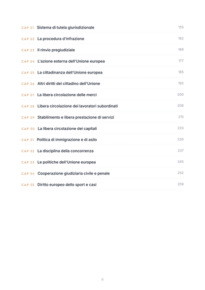 Lèssico · anteprima 4/10 — Indice dei capitoli — Diritto comunitario (ed. 1.0)