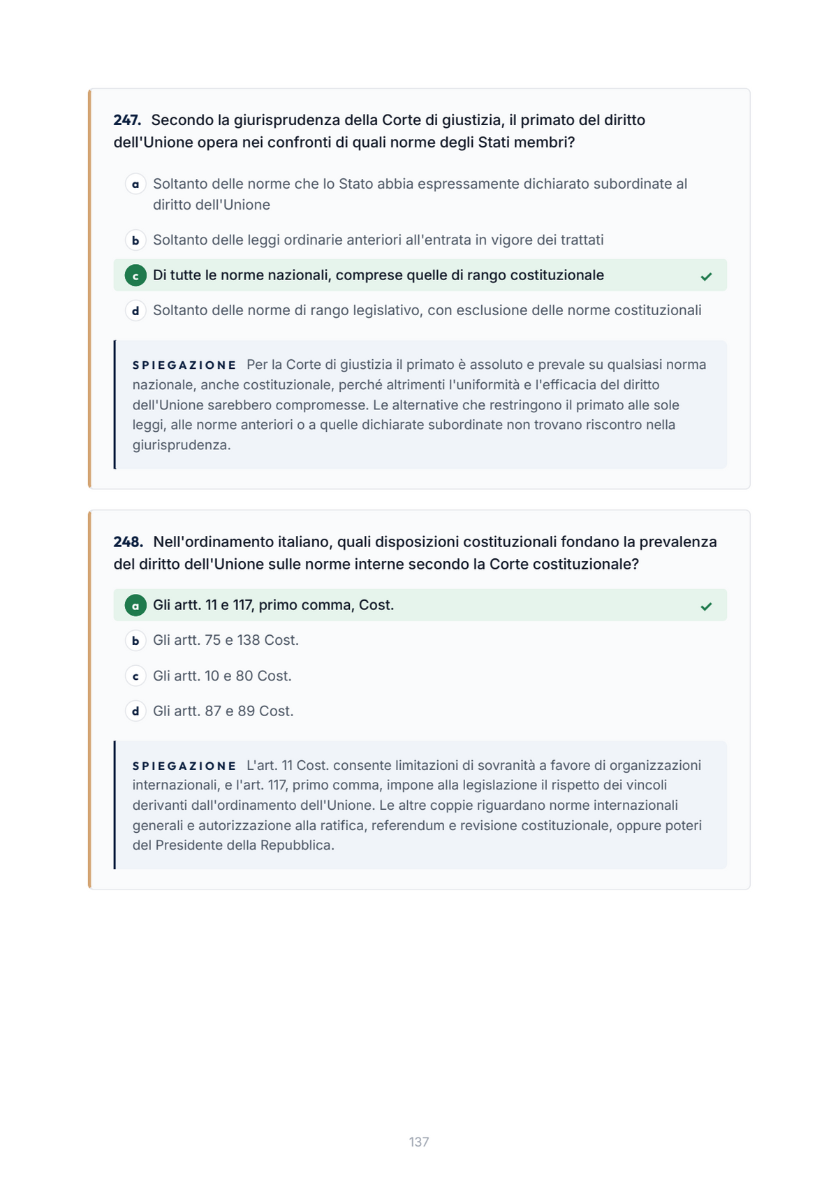 Lèssico · anteprima 6/10 — Banca domande — Diritto comunitario (ed. 1.0)