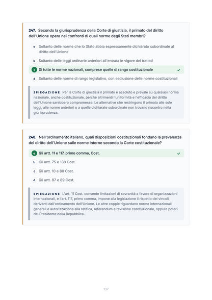 Lèssico · anteprima 6/10 — Banca domande — Diritto comunitario (ed. 1.0)