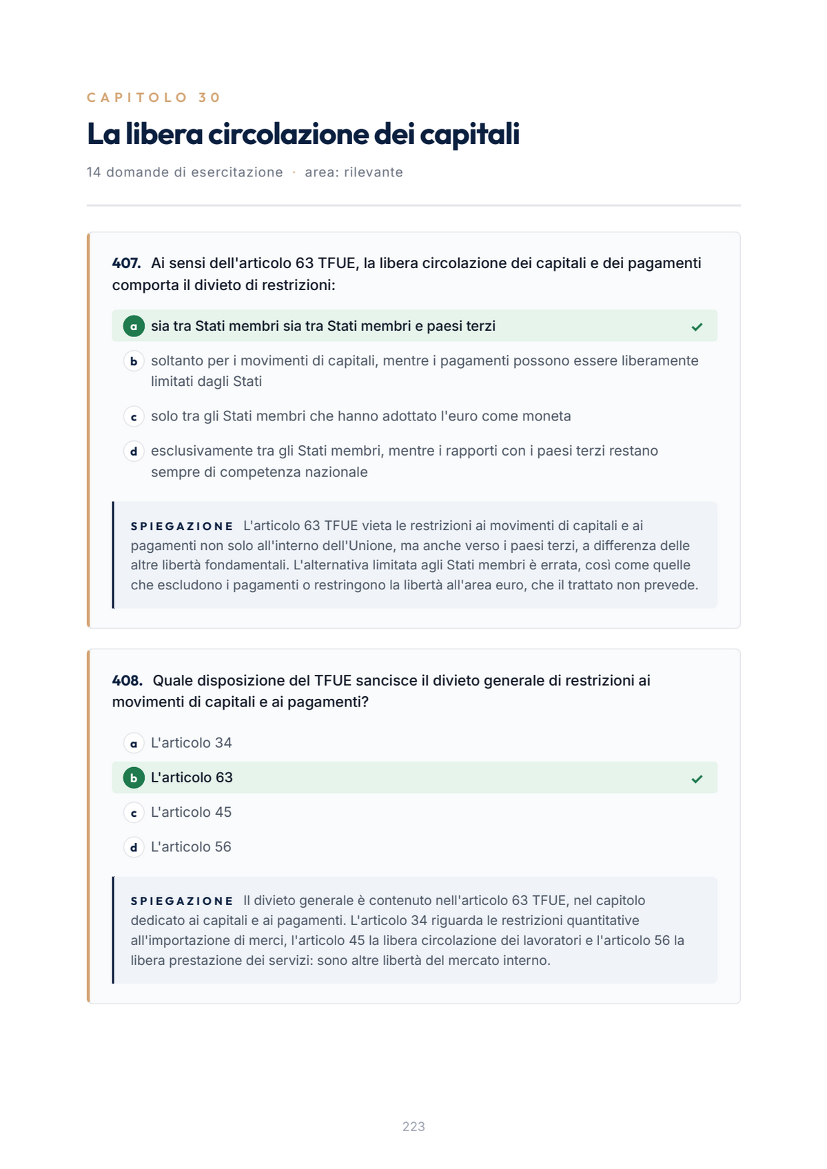 Lèssico · anteprima 7/10 — Banca domande — Diritto comunitario (ed. 1.0)