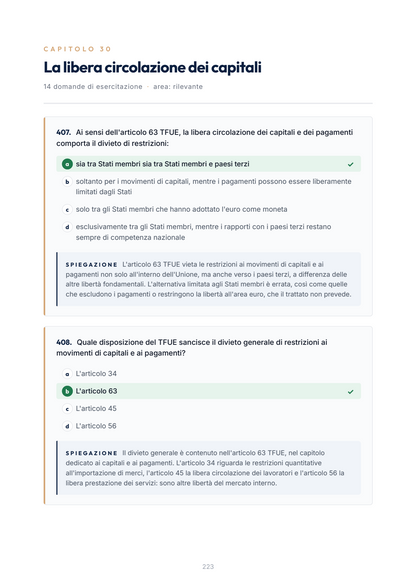 Lèssico · anteprima 7/10 — Banca domande — Diritto comunitario (ed. 1.0)