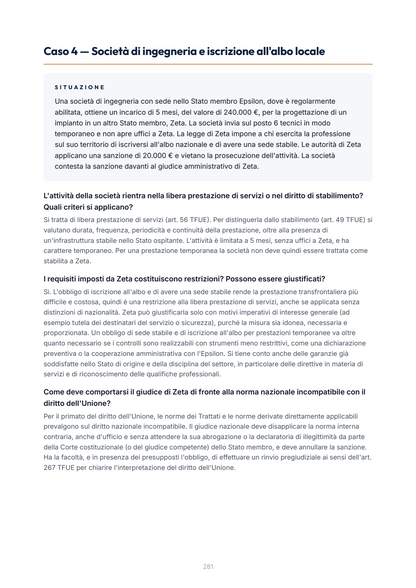Lèssico · anteprima 9/10 — Casi applicativi — Diritto comunitario (ed. 1.0)