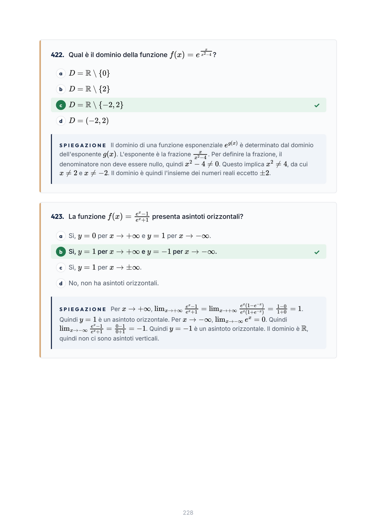 Lèssico · anteprima 7/10 — Banca domande — Analisi matematica (ed. 1.2)