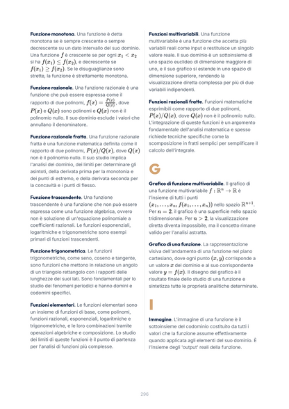 Lèssico · anteprima 10/10 — Glossario — Analisi matematica (ed. 1.2)