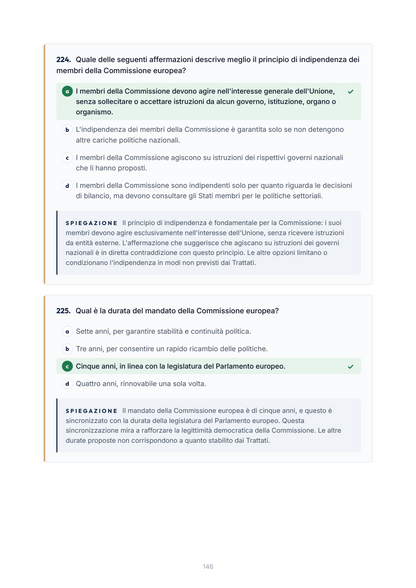 Lèssico · anteprima 6/10 — Banca domande — Diritto dell'Unione europea (ed. 2.3)