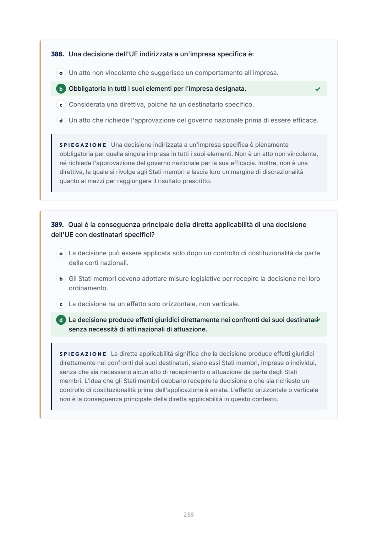 Lèssico · anteprima 7/10 — Banca domande — Diritto dell'Unione europea (ed. 2.3)