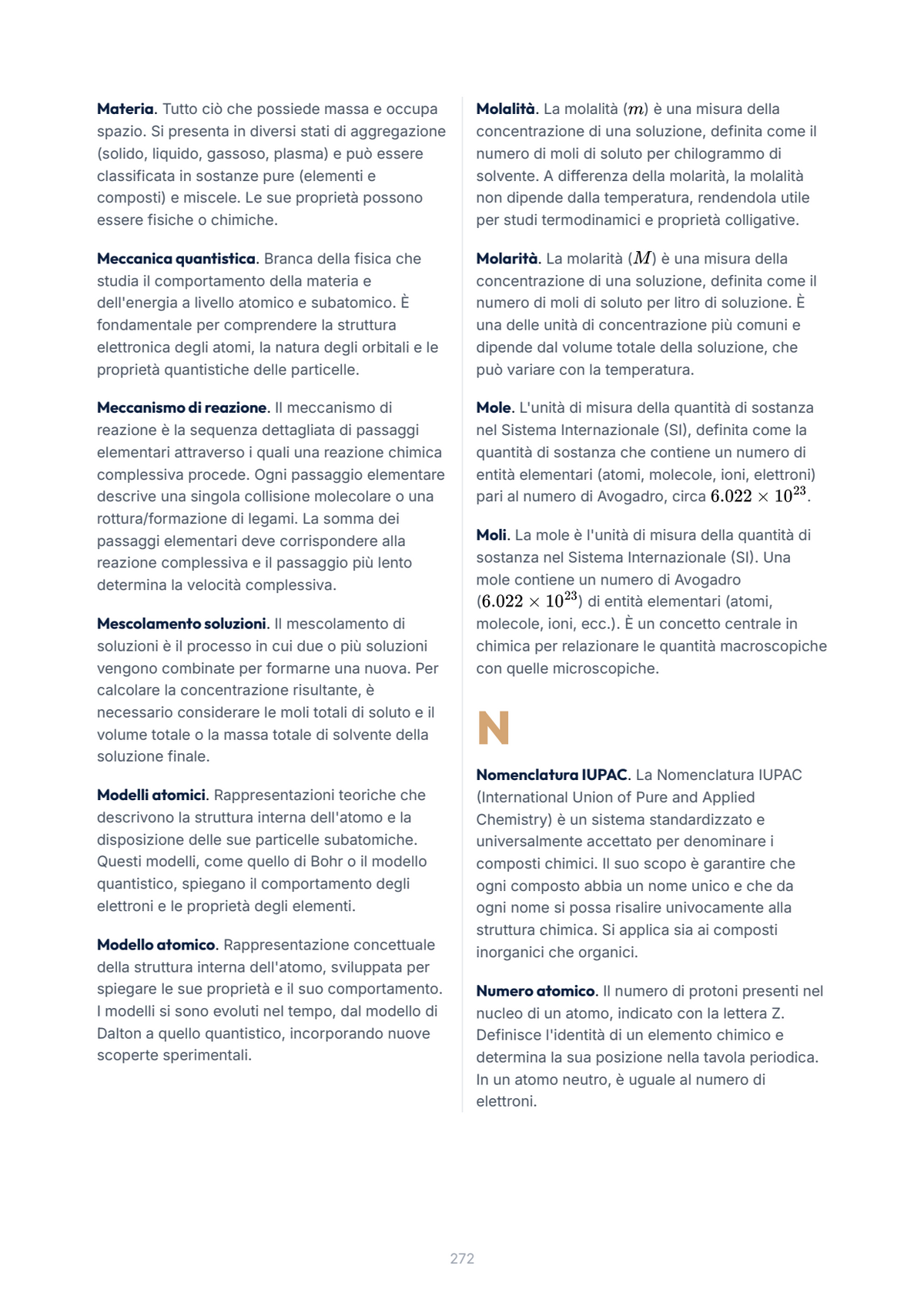 Lèssico · anteprima 10/10 — Glossario — Chimica (ed. 3.4)