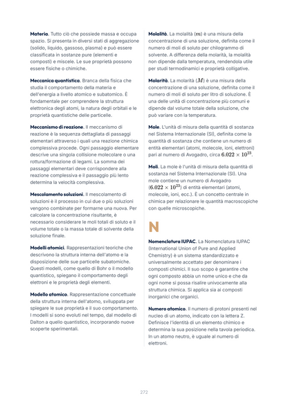 Lèssico · anteprima 10/10 — Glossario — Chimica (ed. 3.4)