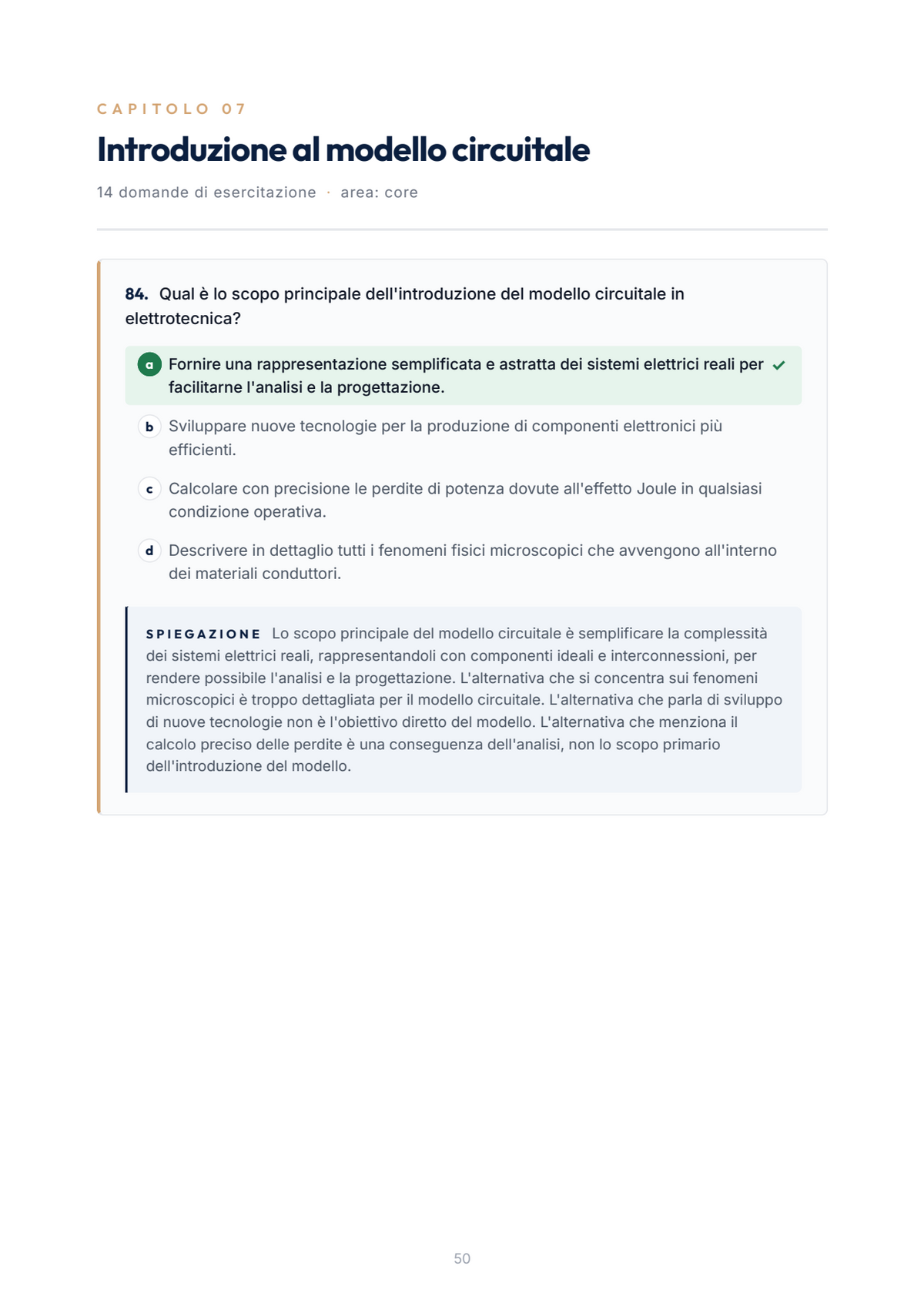 Lèssico · anteprima 5/10 — Banca domande — Elettrotecnica - Singolo 06 (ed. 1.6)